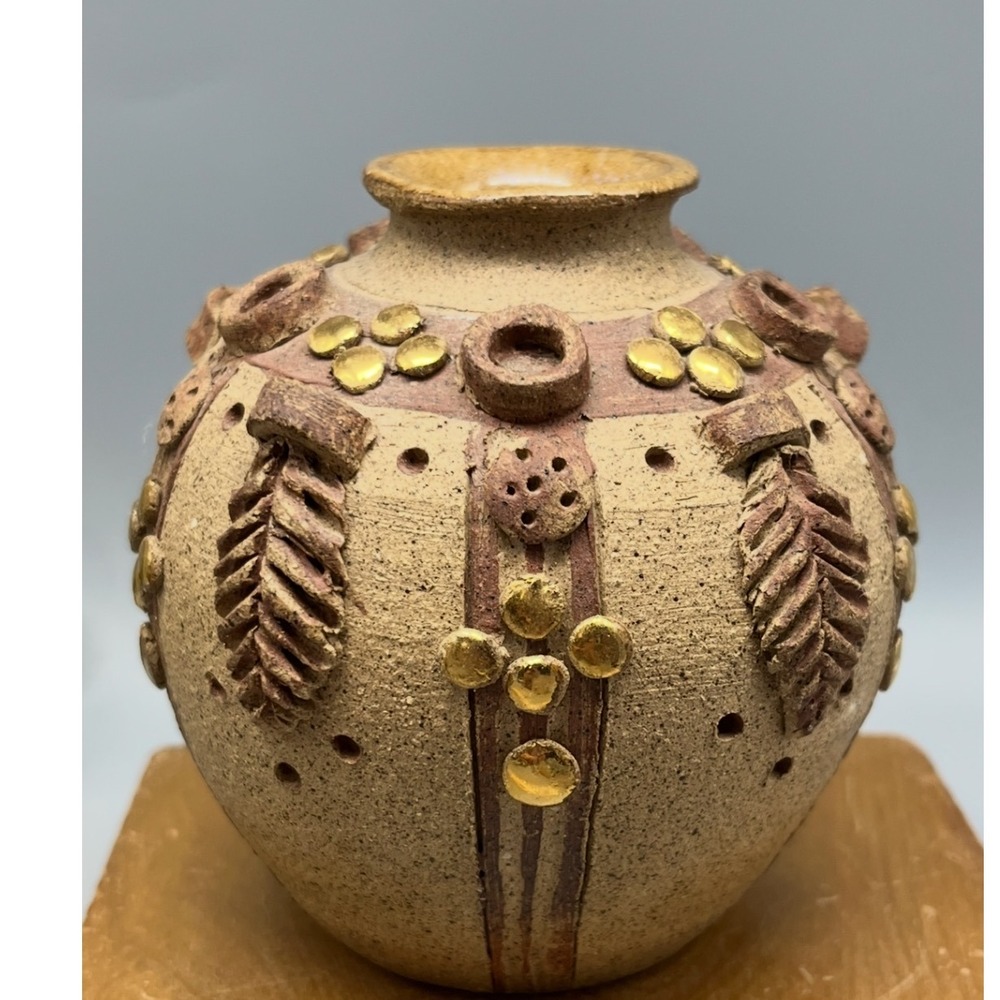Studio Art pottery Hilda Kidd Wiesenmeyer Unsigned 4‎ x3 wheel Thrown Hand built